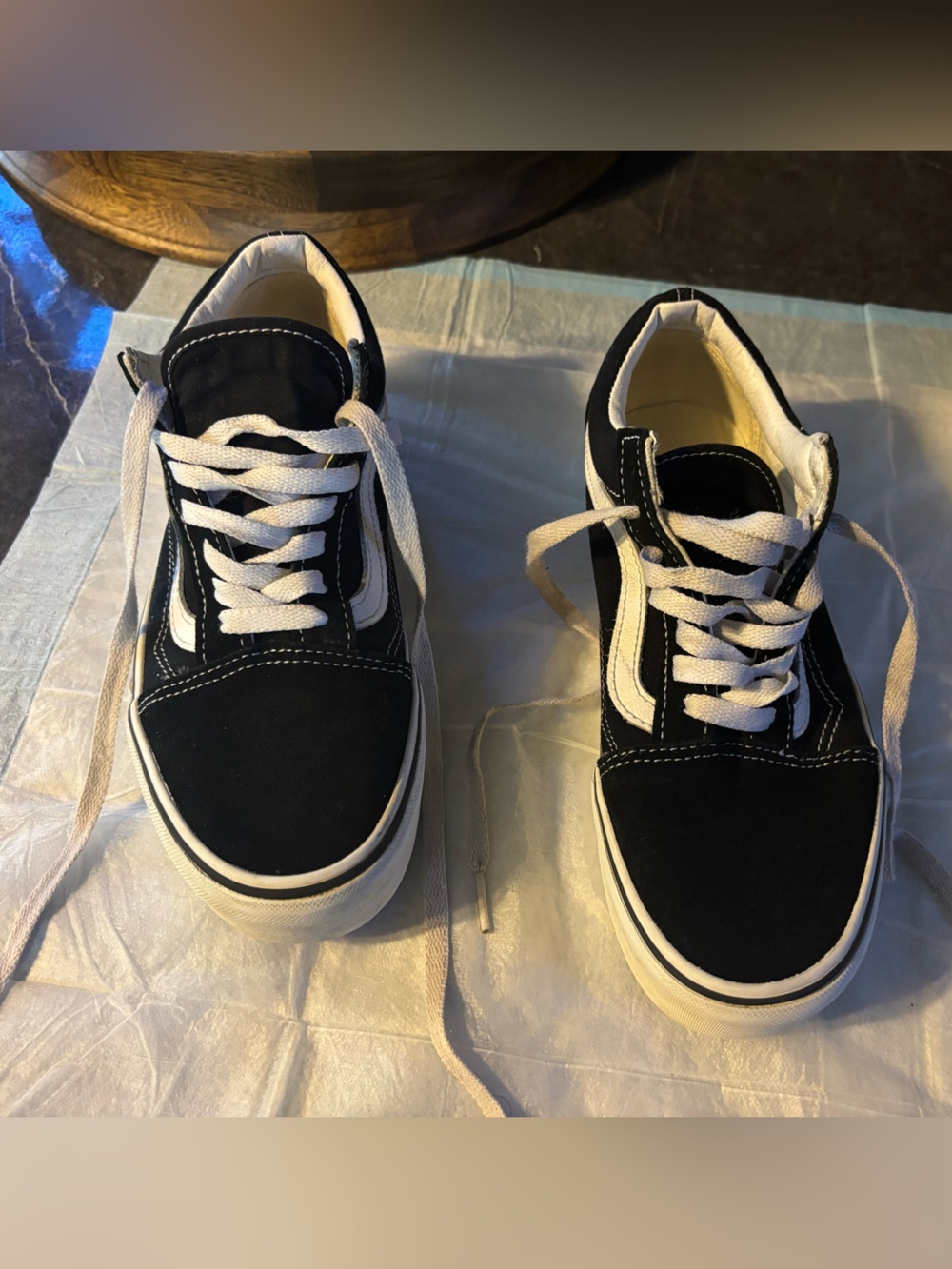 Black & White Kids vans Sneakers - Classic Style
